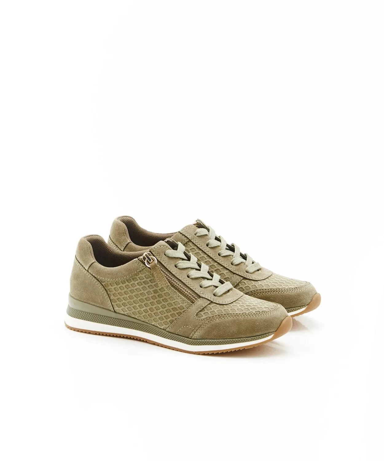 Baskets détail cuir embossé Amortyl