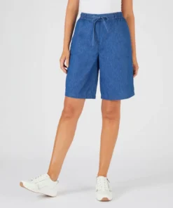 Bermuda tissu chambray