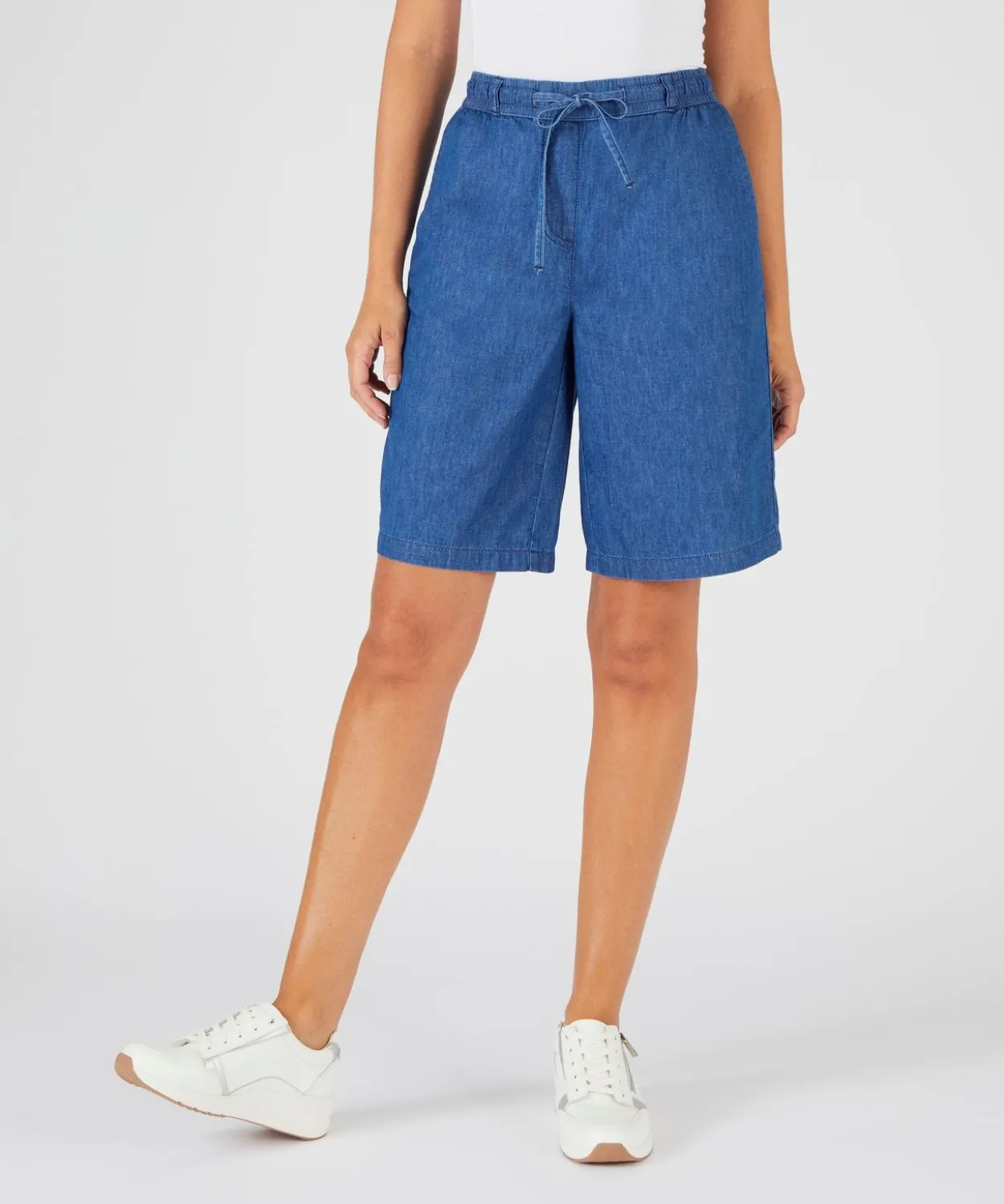 Bermuda tissu chambray