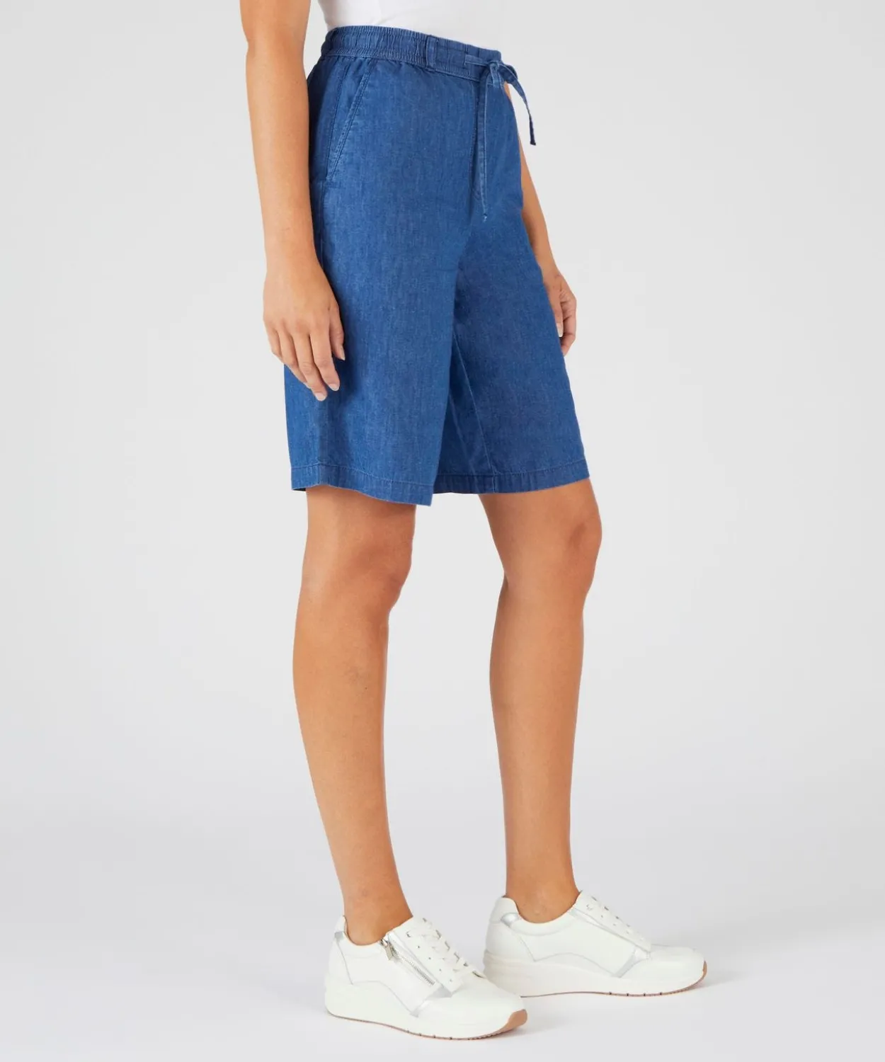 Bermuda tissu chambray