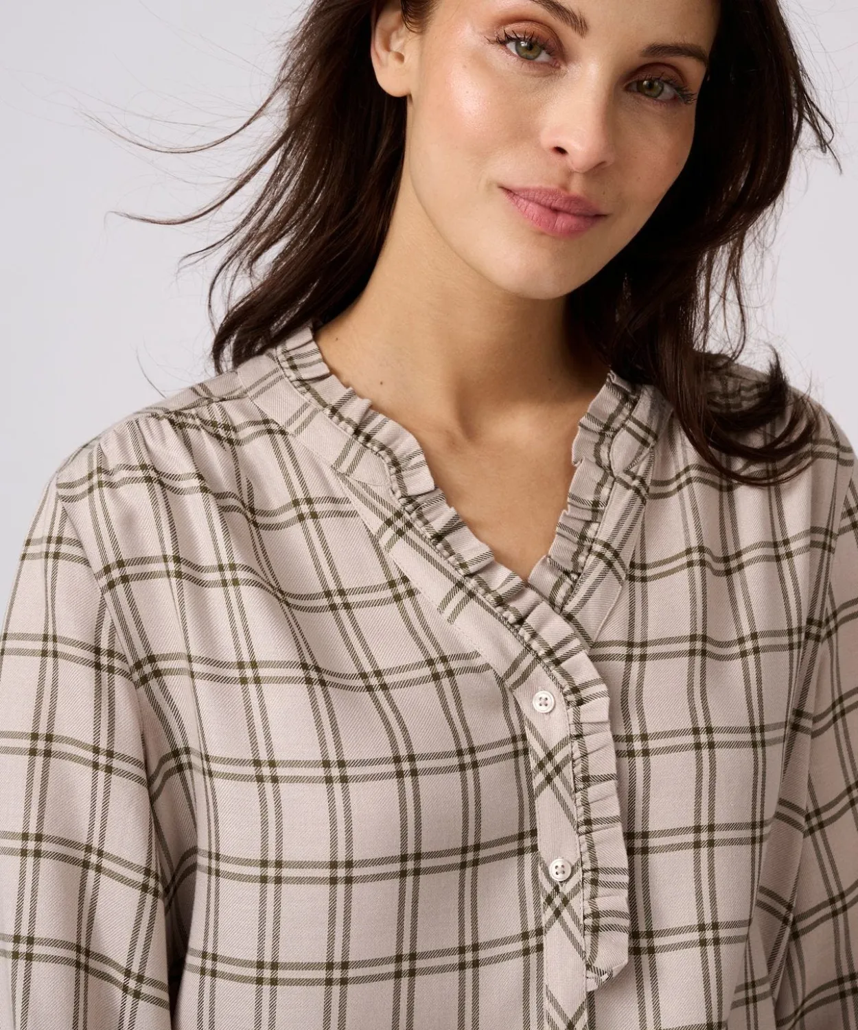 Blouse à carreaux