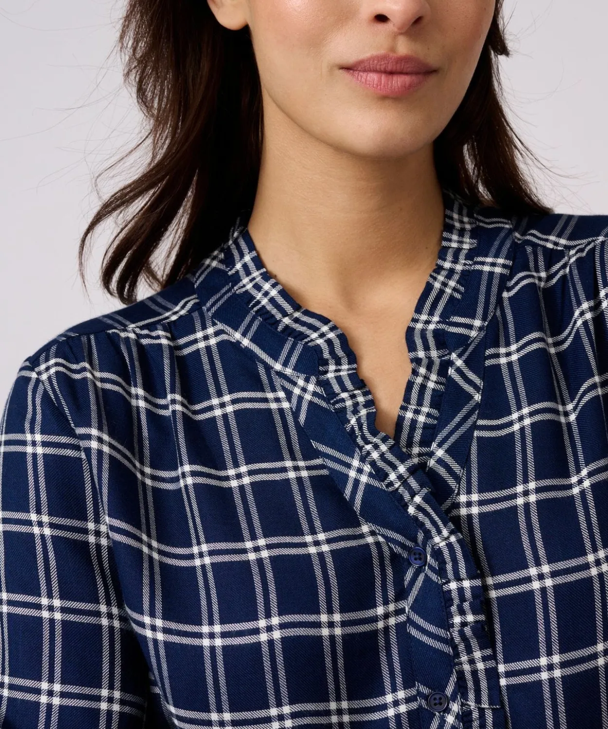 Blouse à carreaux