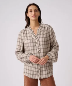 Blouse à carreaux