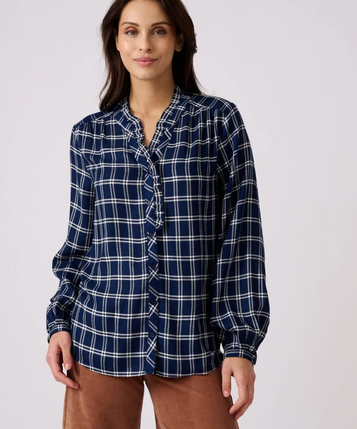 Blouse à carreaux