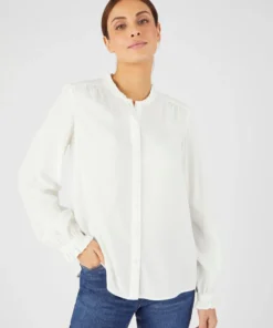 Blouse col volanté