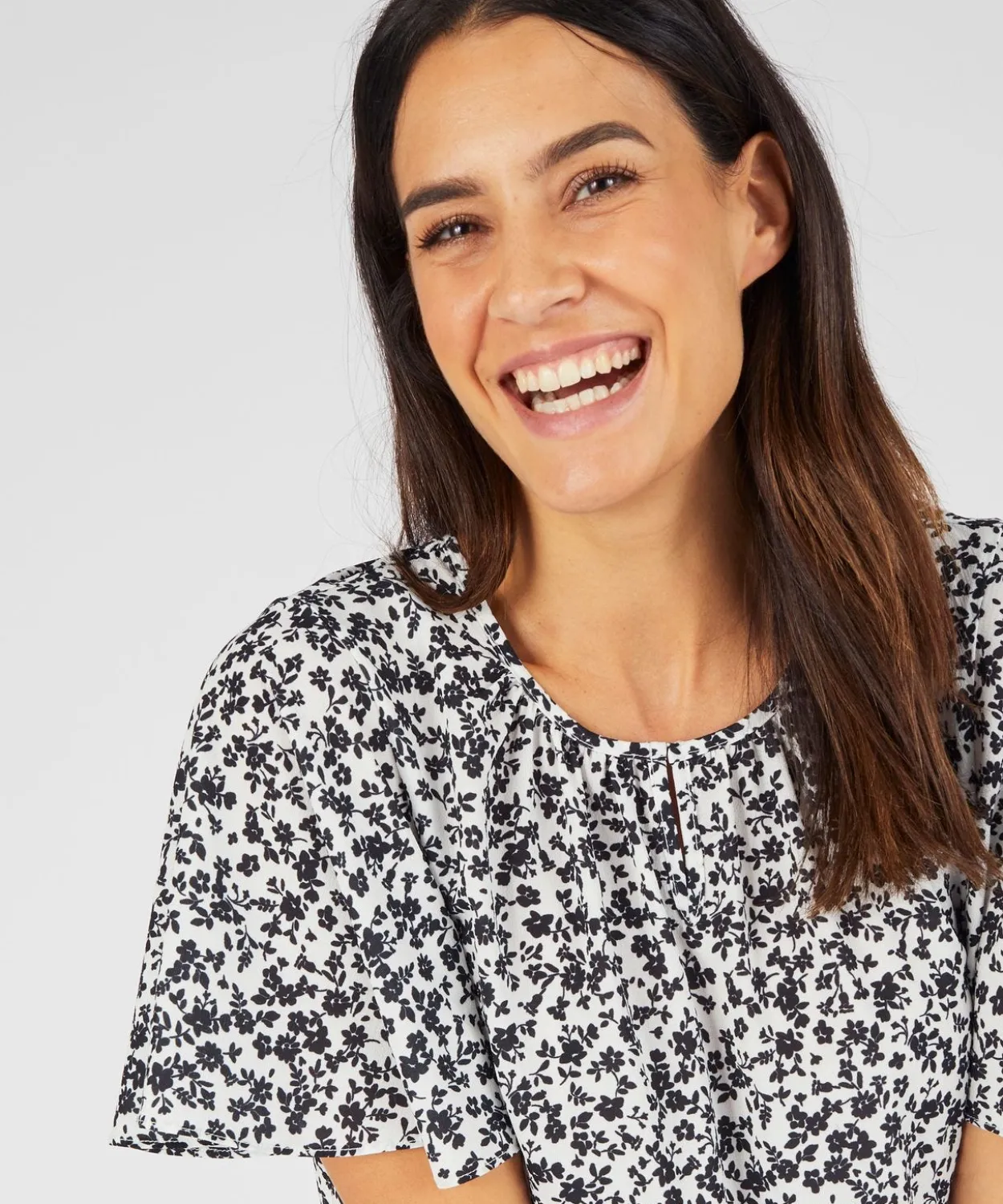 Blouse crêpe reliéfé