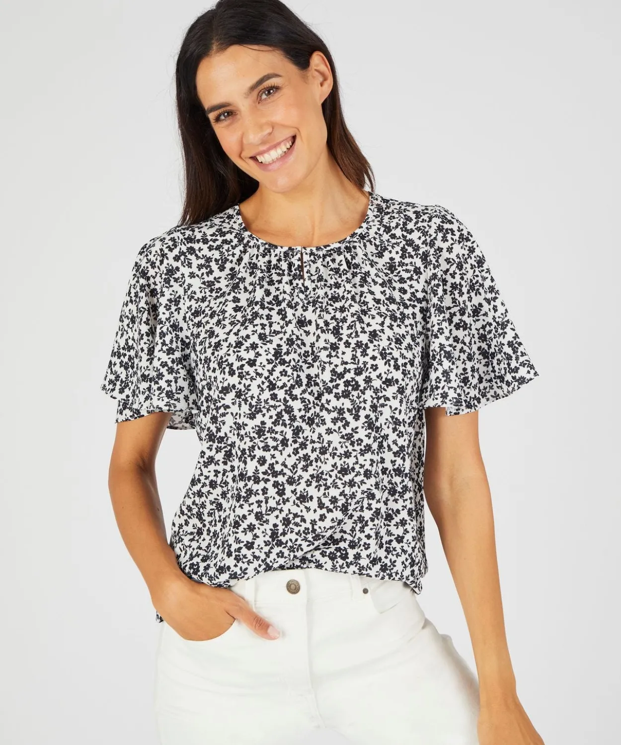Blouse crêpe reliéfé