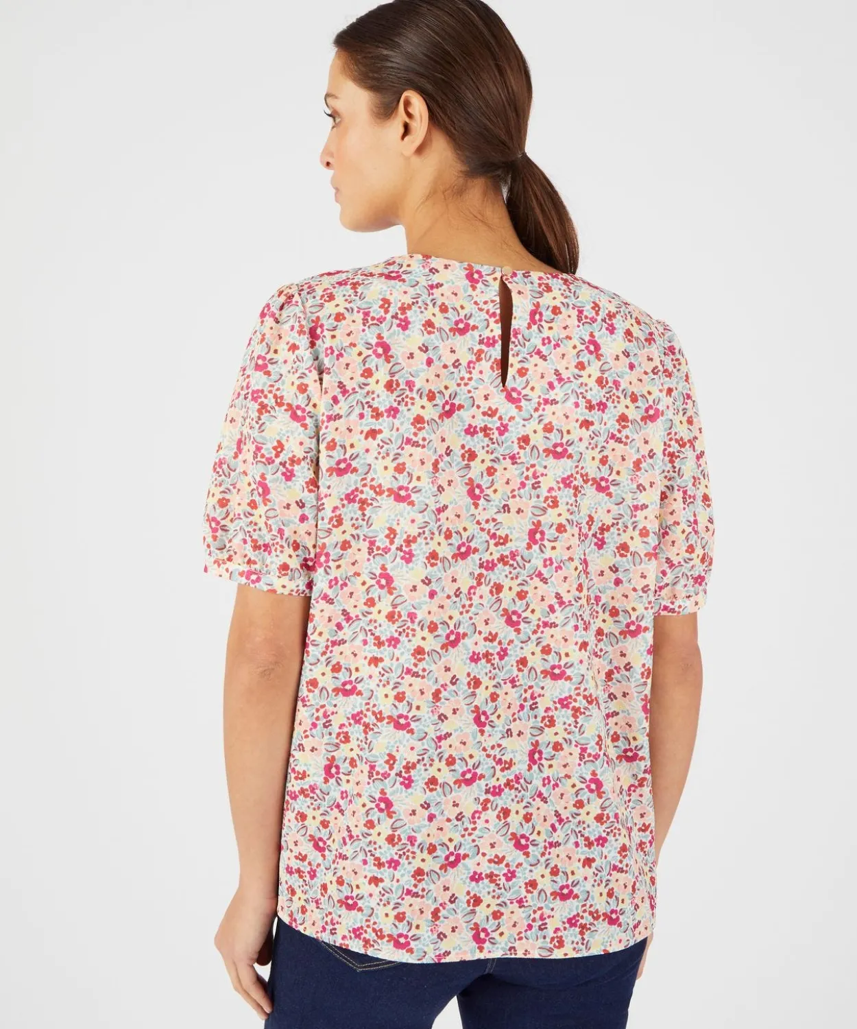 Blouse crêpe reliéfé stretch