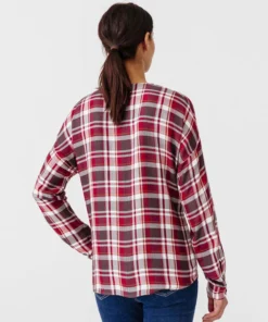 Blouse flanelle à carreaux