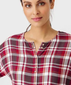 Blouse flanelle à carreaux