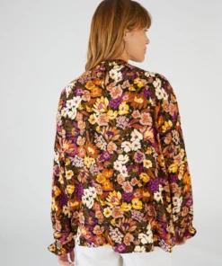 Blouse imprimé floral pure viscose