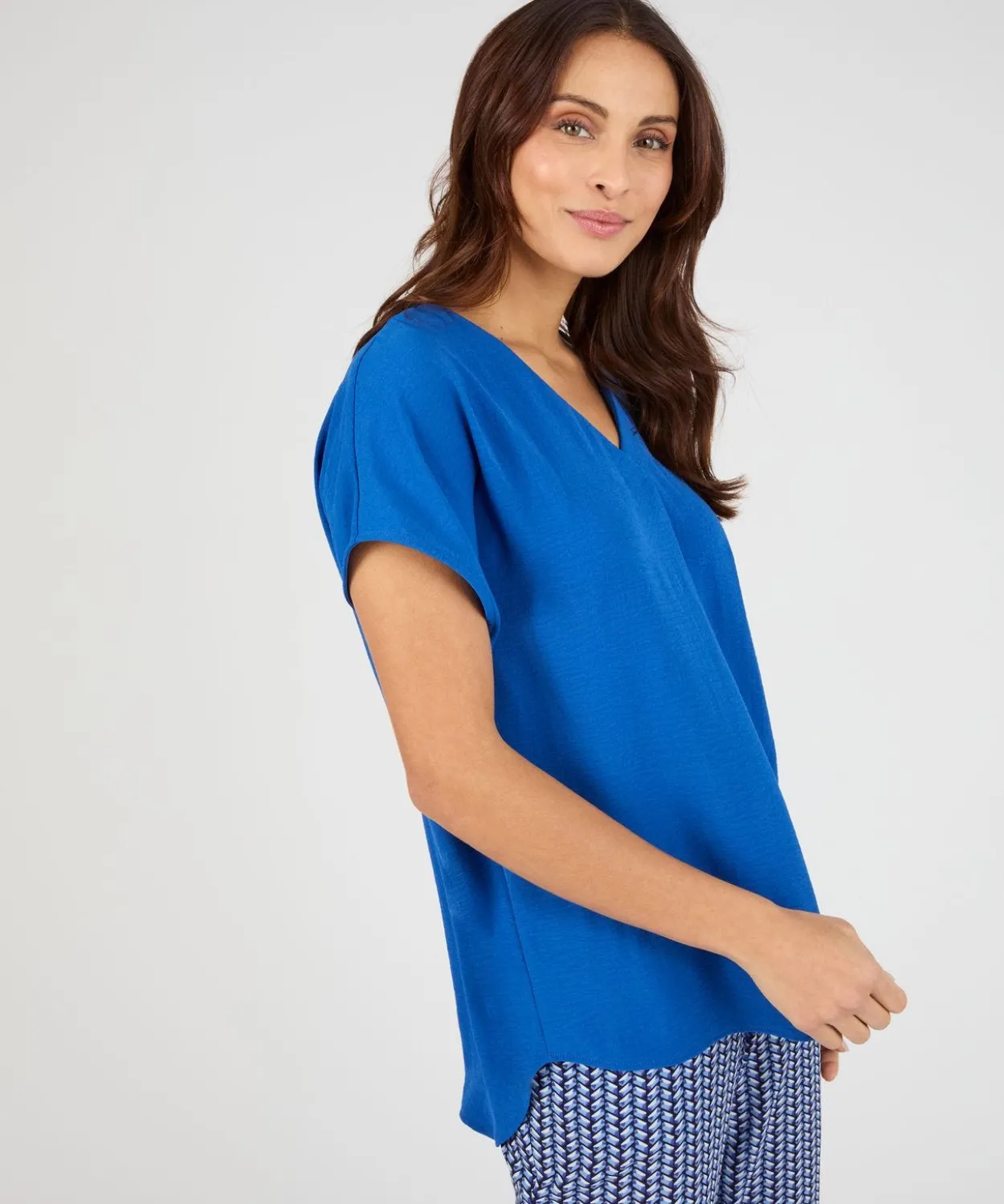 Blouse satinée effet reliefé