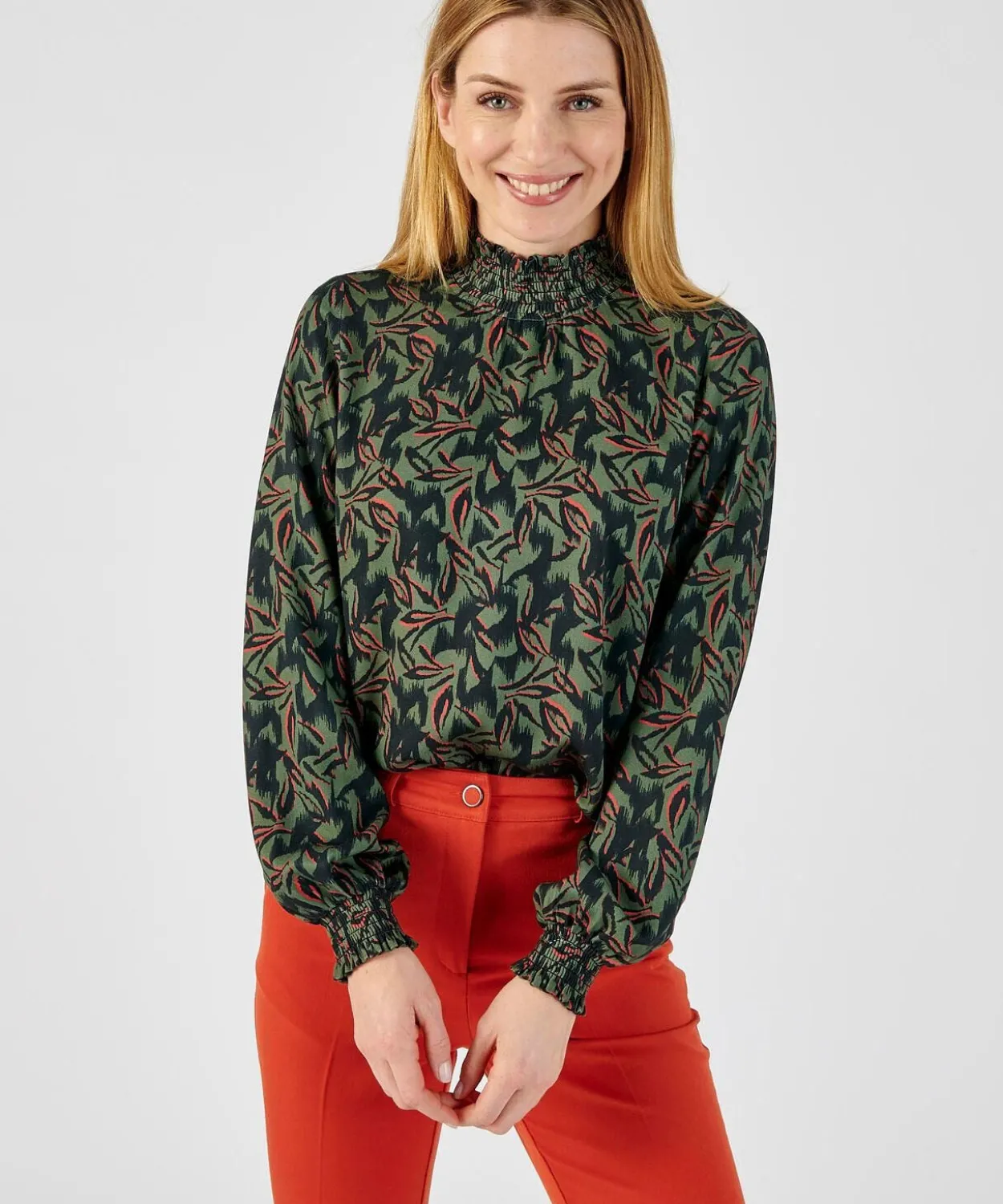 Blouse smockée pure viscose