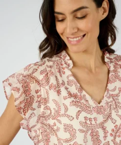 Blouse voile brillant