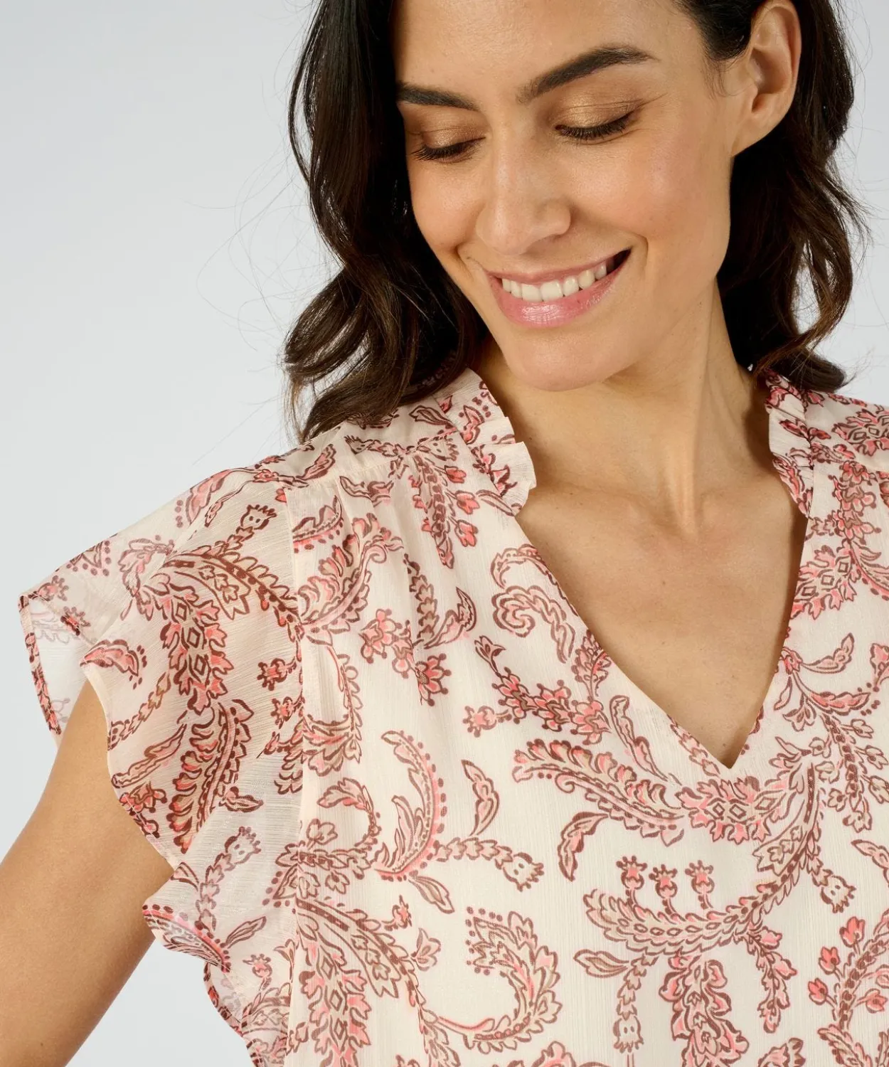 Blouse voile brillant