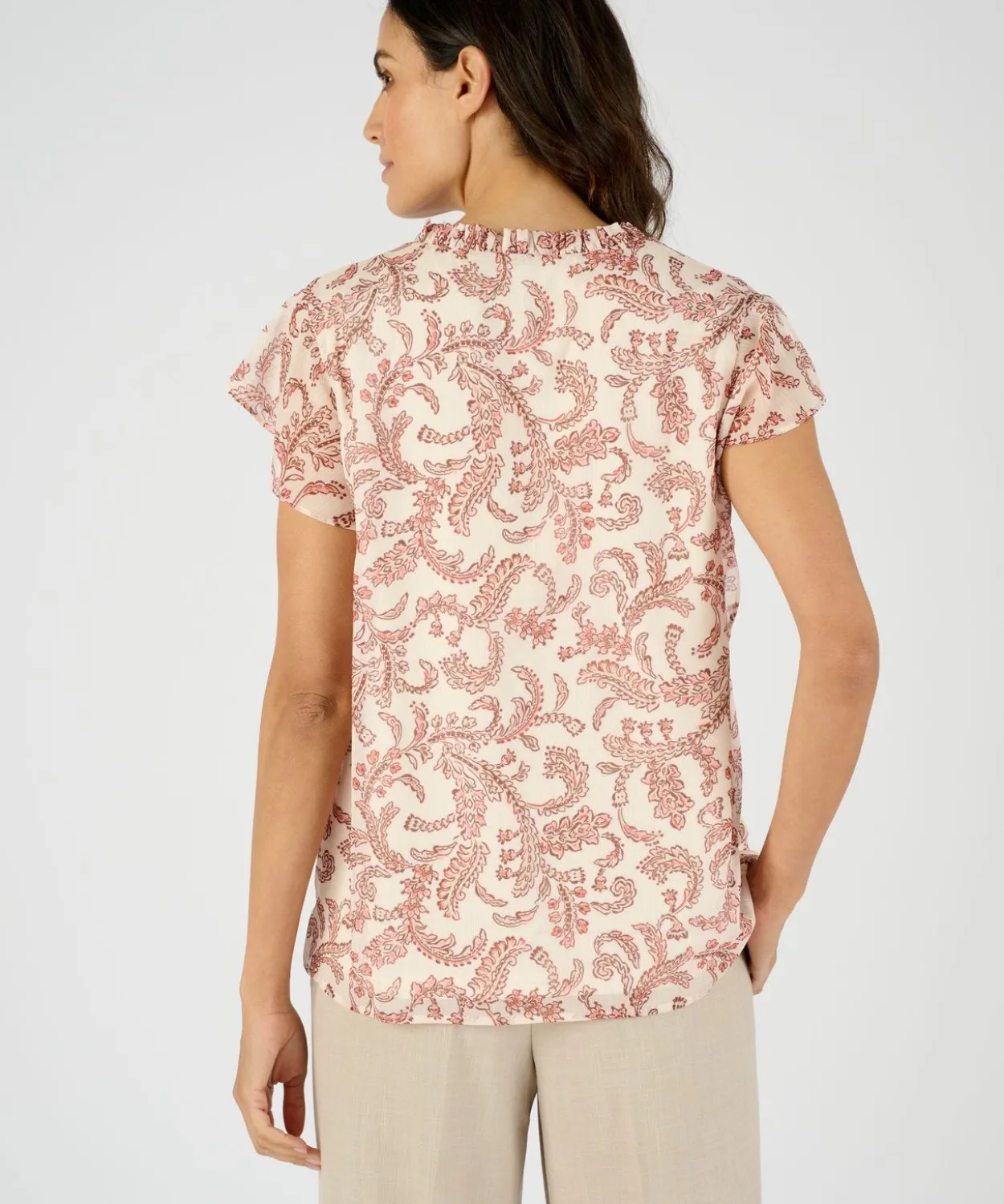 Blouse voile brillant