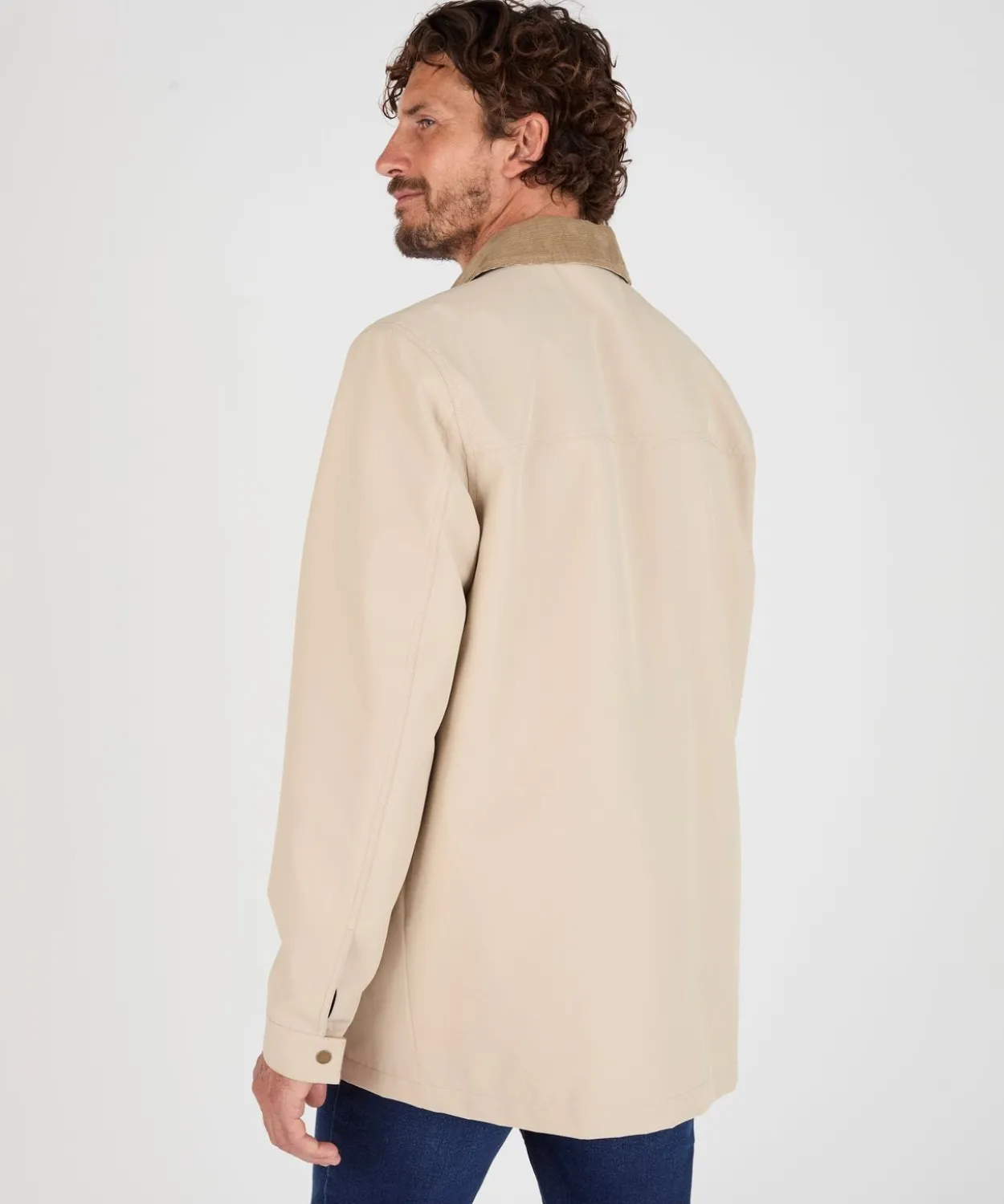 Blouson zippé col velours