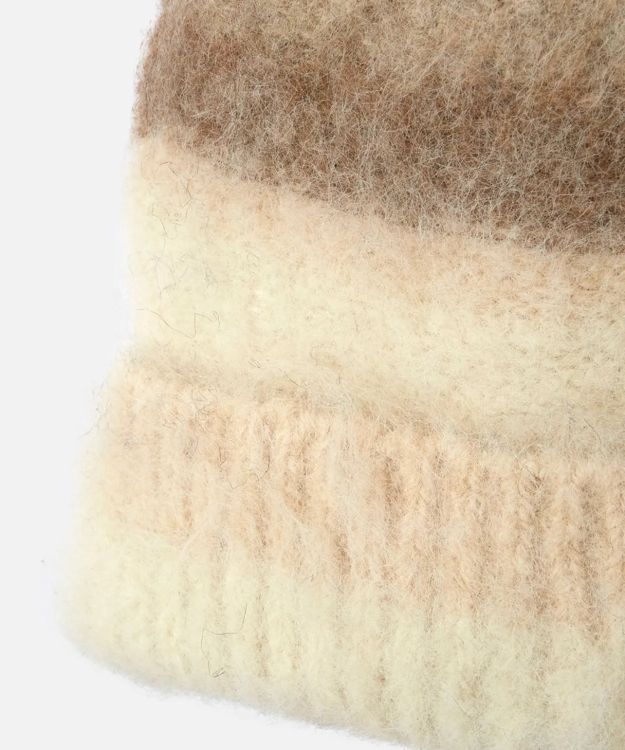 Bonnet maille moelleuse rayée