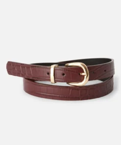 Ceinture embossée motif animalier