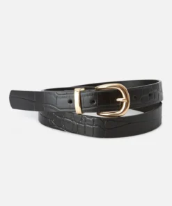 Ceinture embossée motif animalier