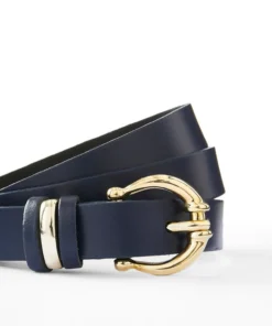 Ceinture fine croûte de cuir