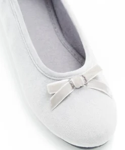Chaussons aspect velours