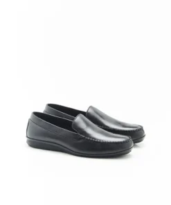 Chaussons en cuir grainé