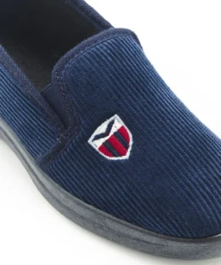 Chaussons en velours côtelé
