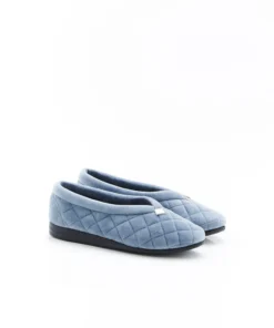 Chaussons en velours matelassé