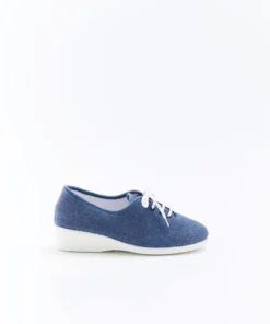 Chaussons à lacets en toile