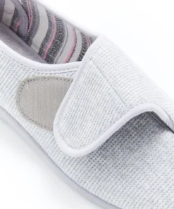 Chaussons maille gaufrée à scratch
