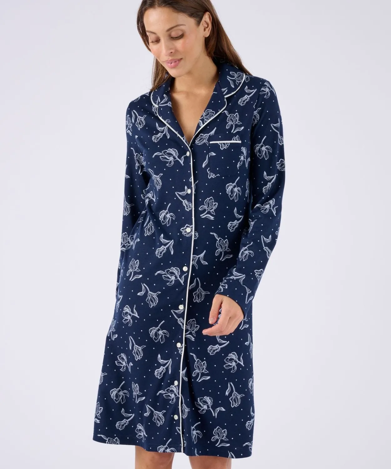 Chemise de nuit boutonnée Thermolactyl