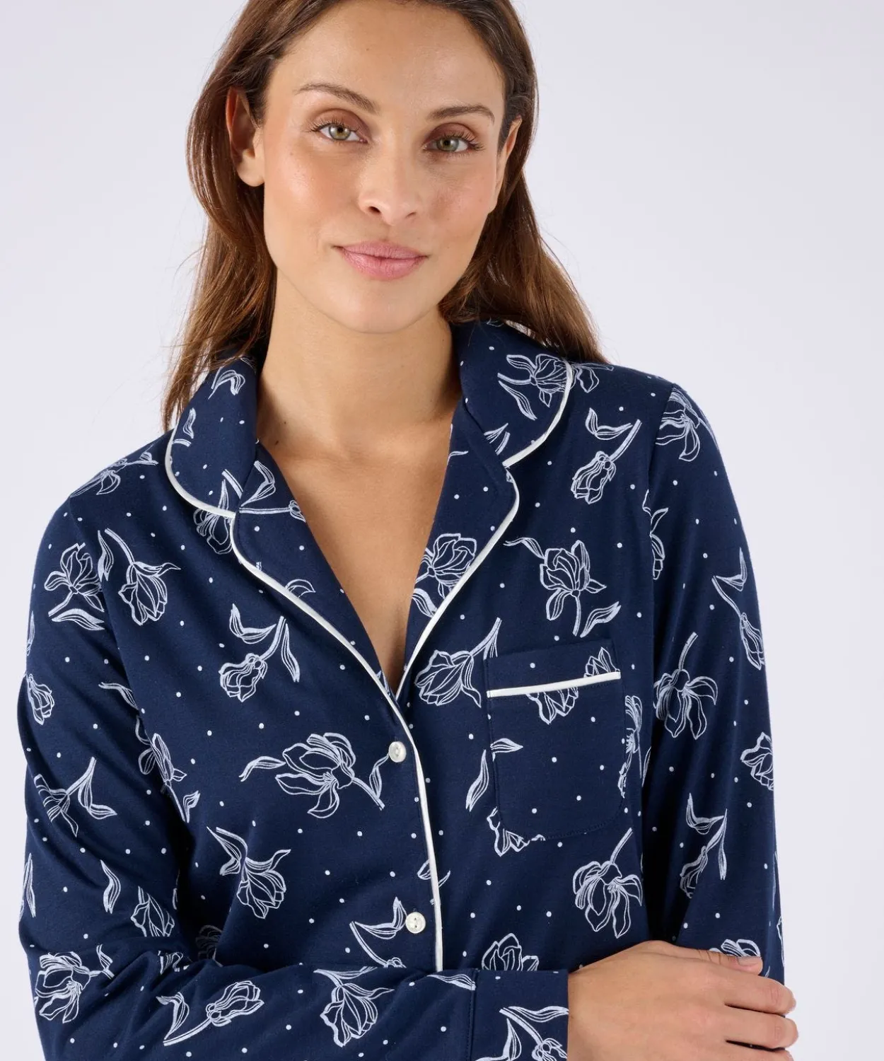 Chemise de nuit boutonnée Thermolactyl