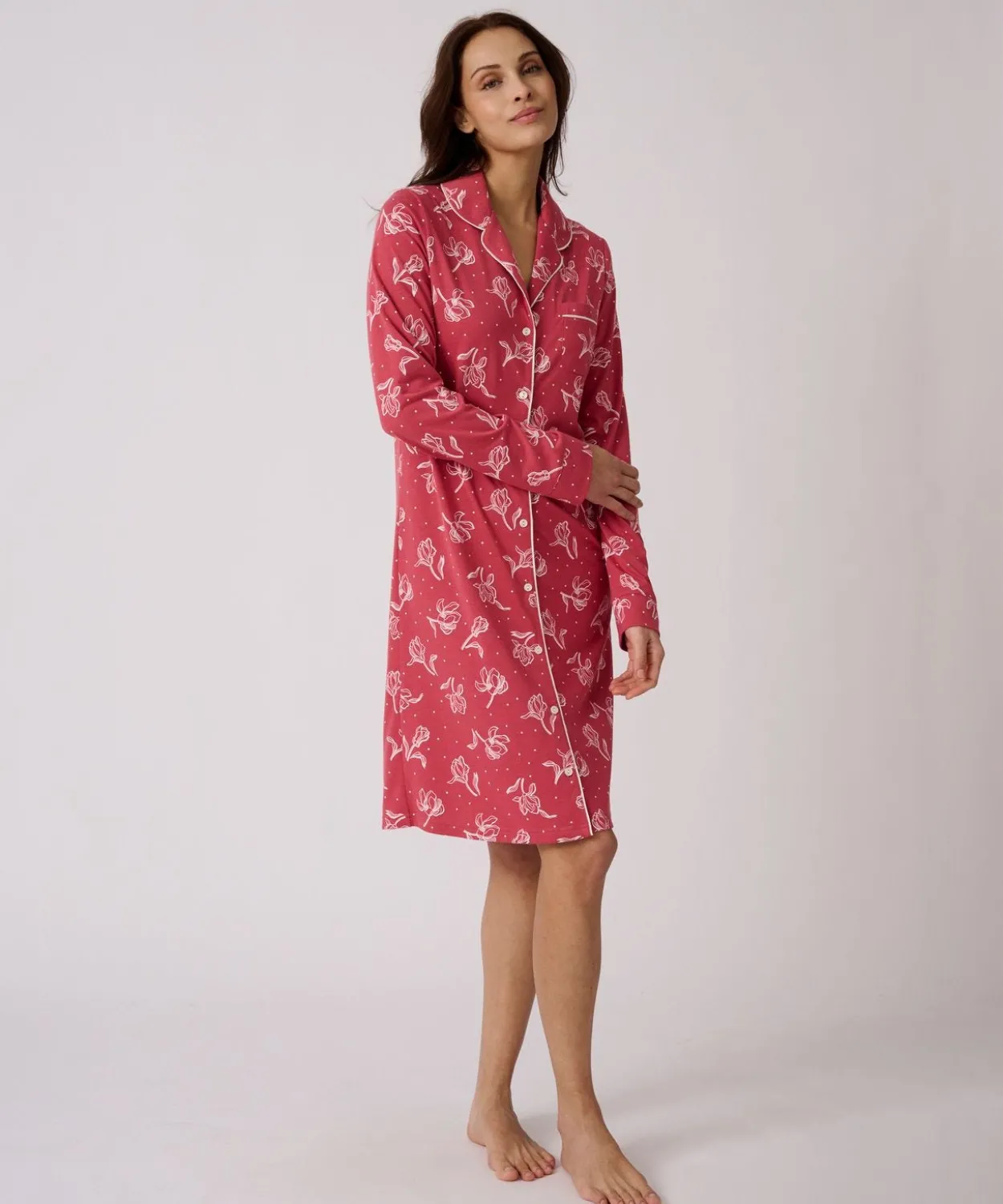 Chemise de nuit boutonnée Thermolactyl