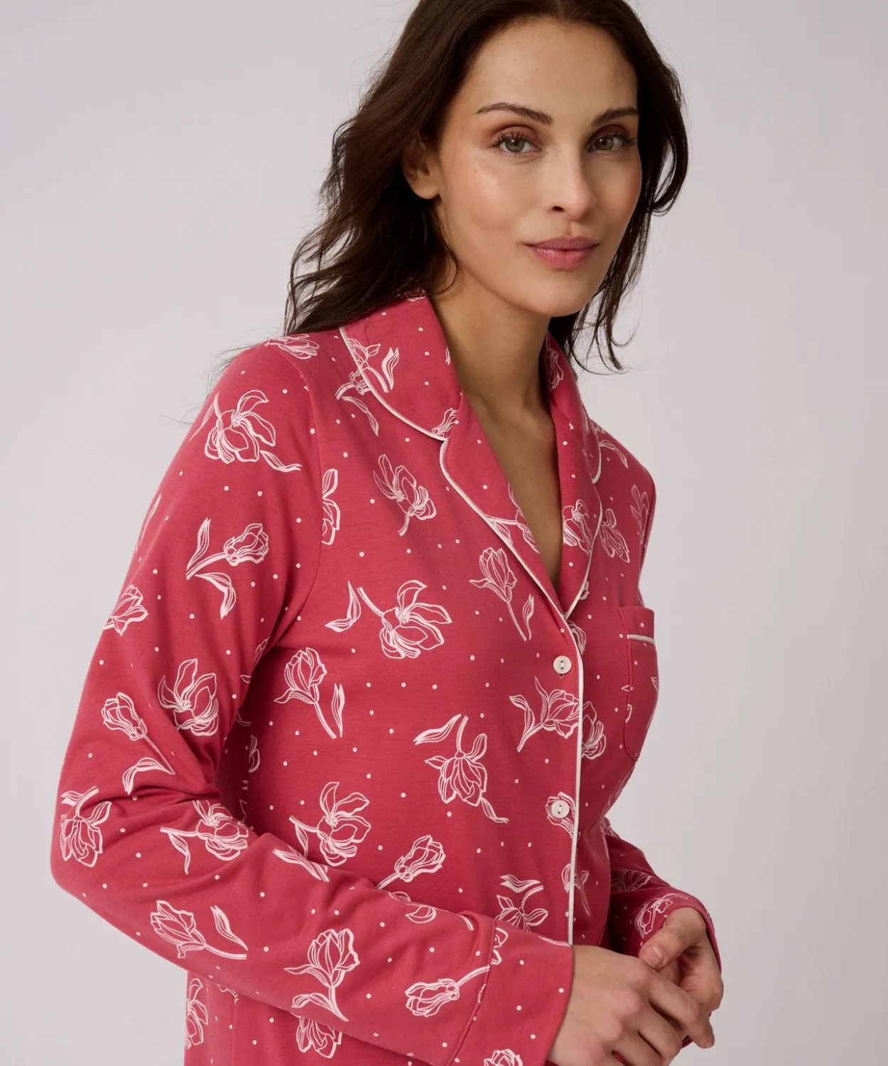 Chemise de nuit boutonnée Thermolactyl