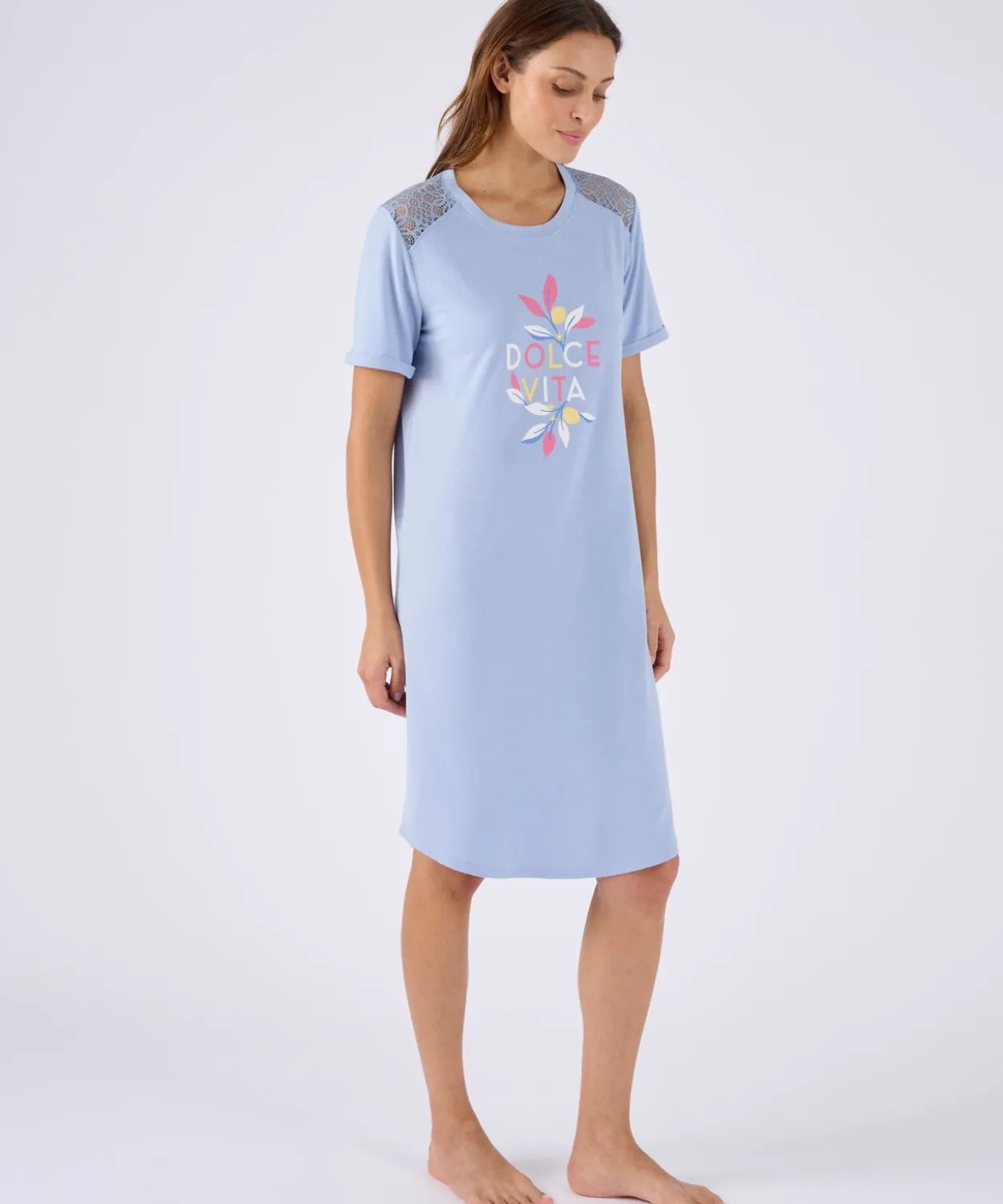 Chemise de nuit Climatyl dentelle