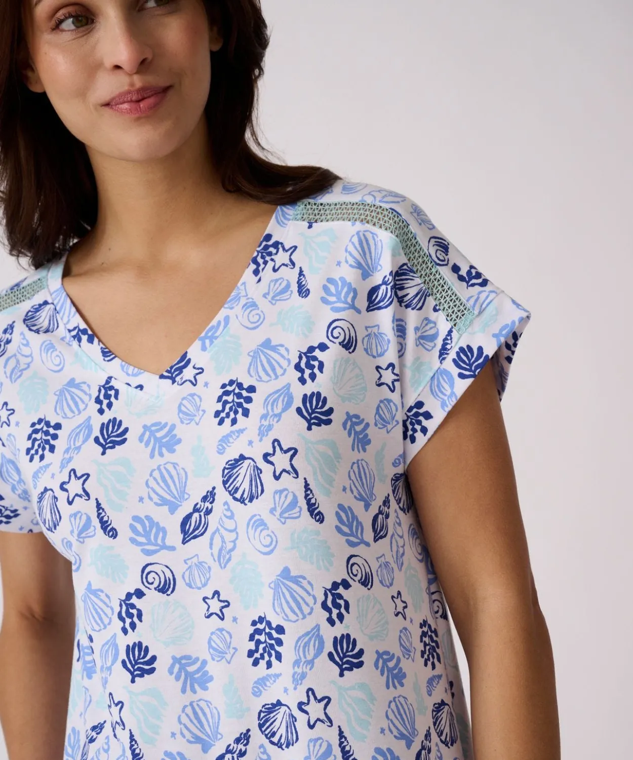 Chemise de nuit Climayl en maille jersey