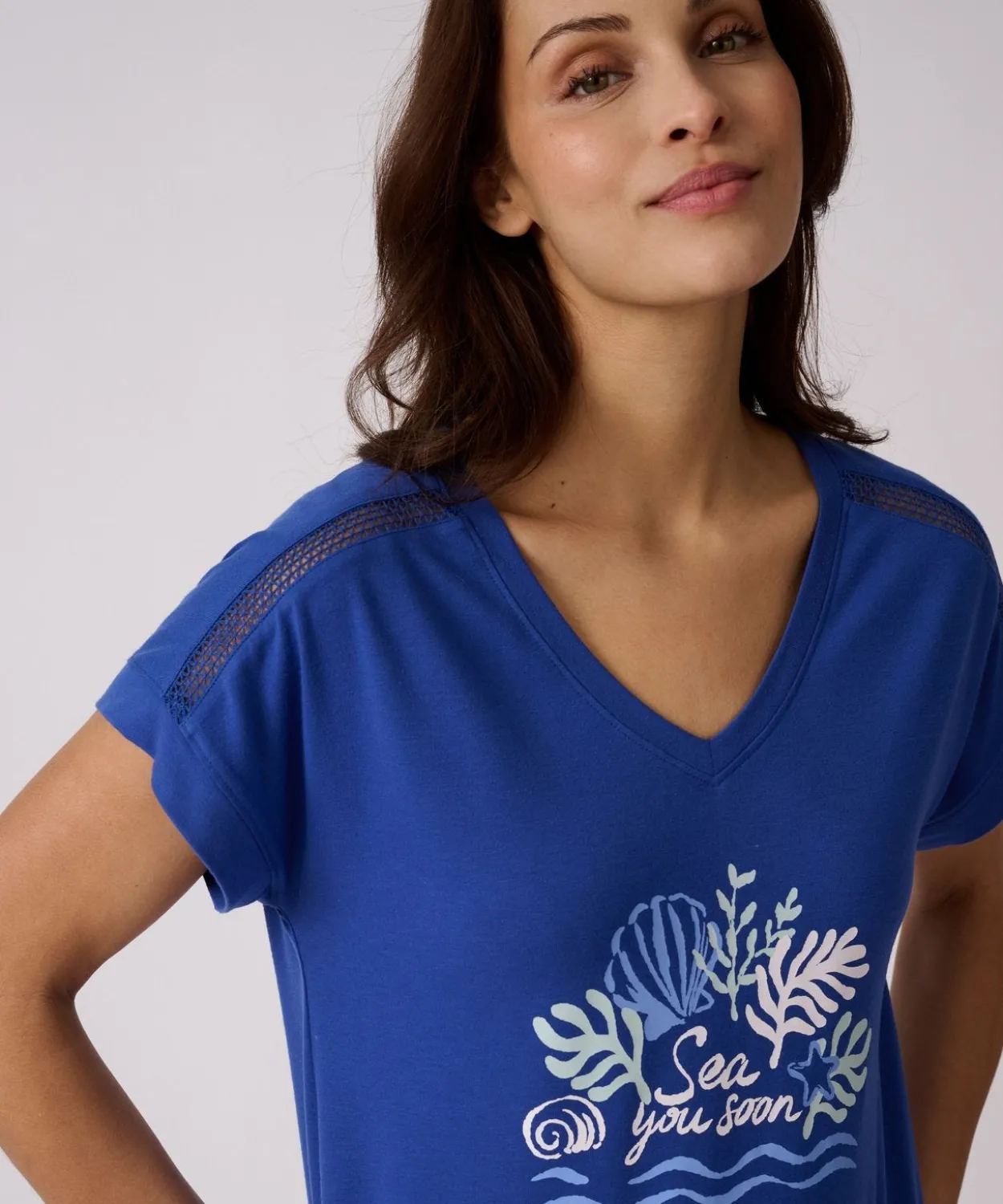 Chemise de nuit Climayl en maille jersey
