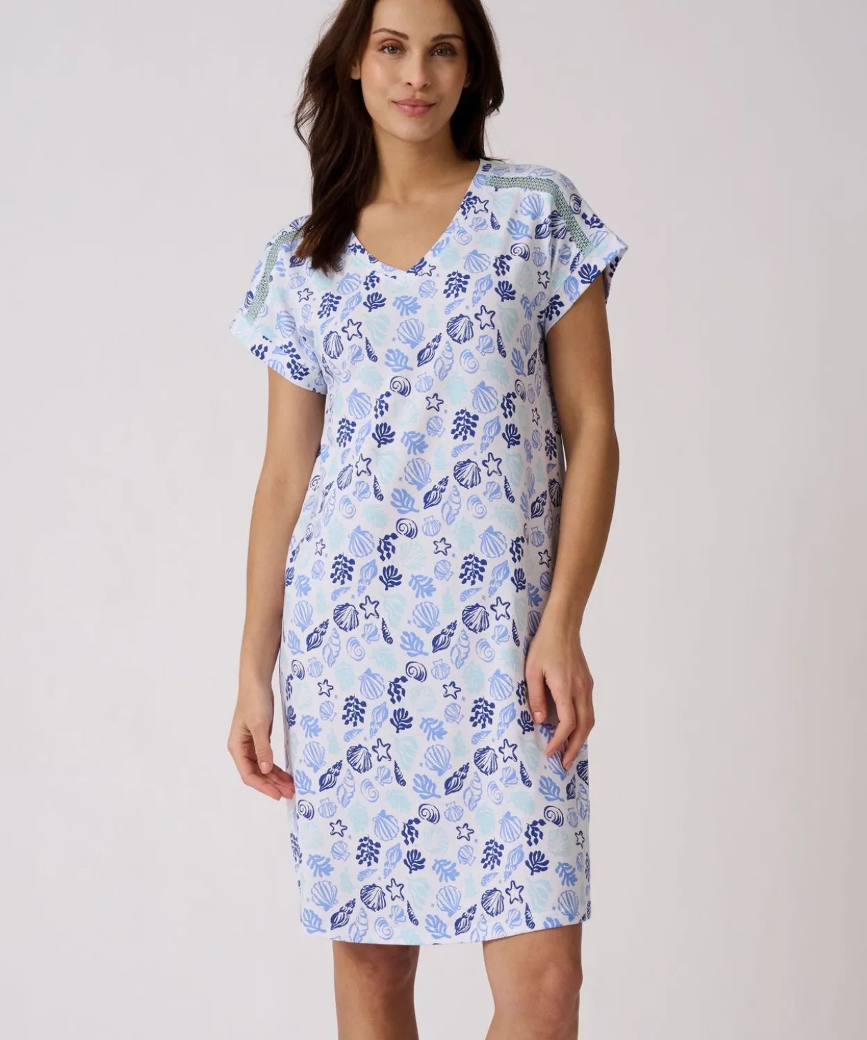 Chemise de nuit Climayl en maille jersey