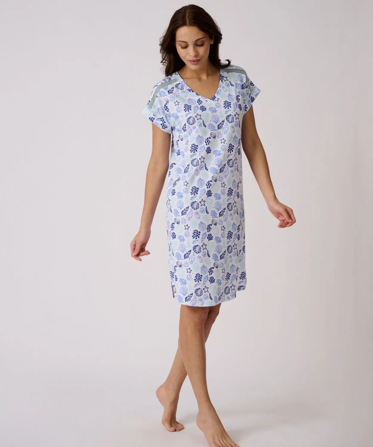 Chemise de nuit Climayl en maille jersey