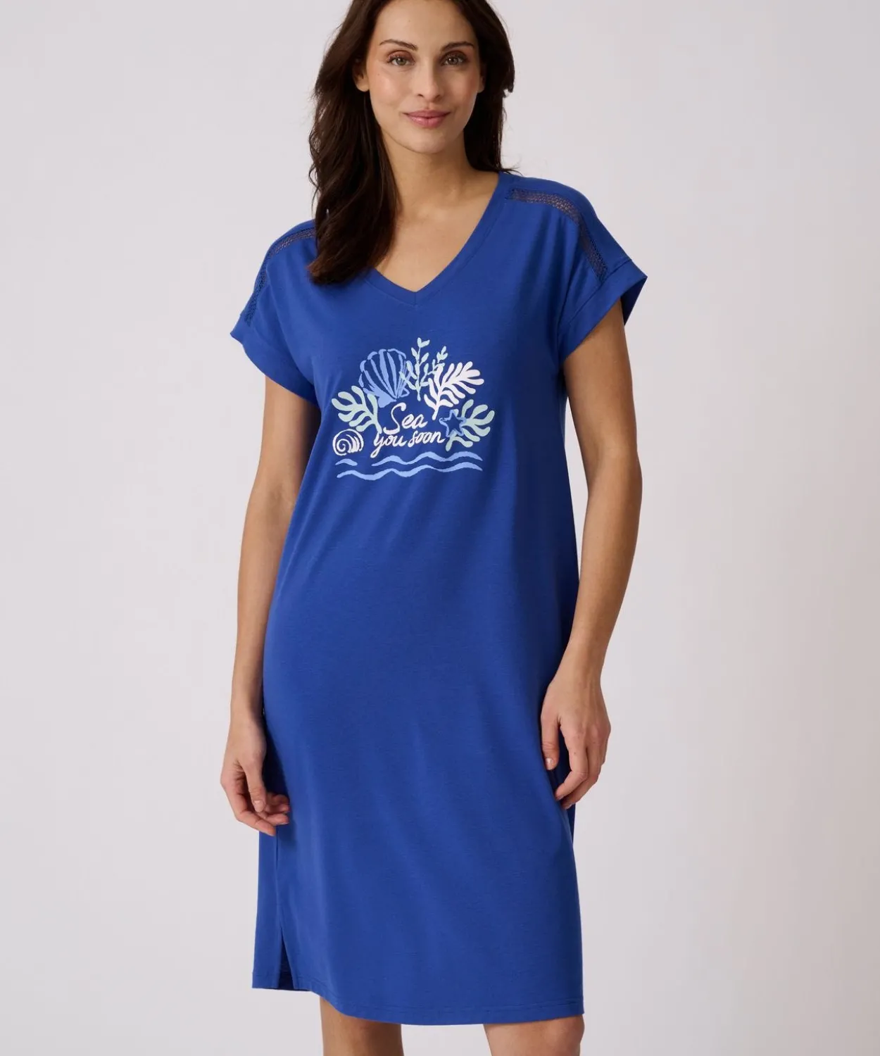 Chemise de nuit Climayl en maille jersey