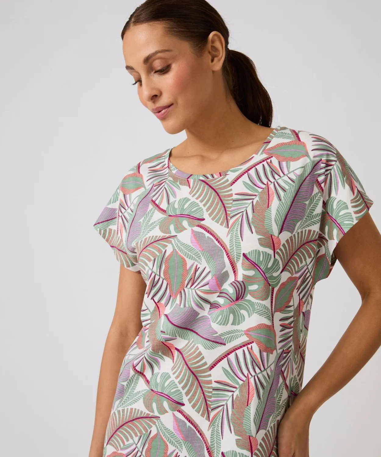 Chemise de nuit en pur coton