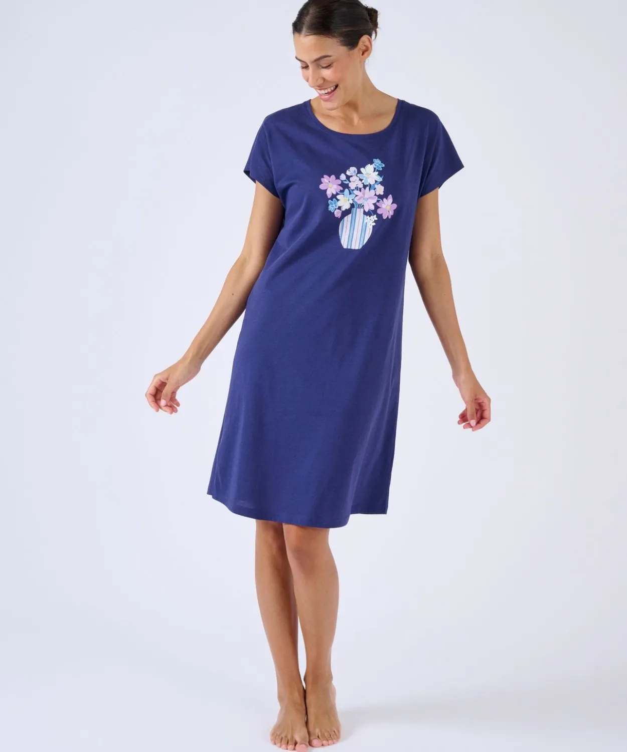 Chemise de nuit en pur coton