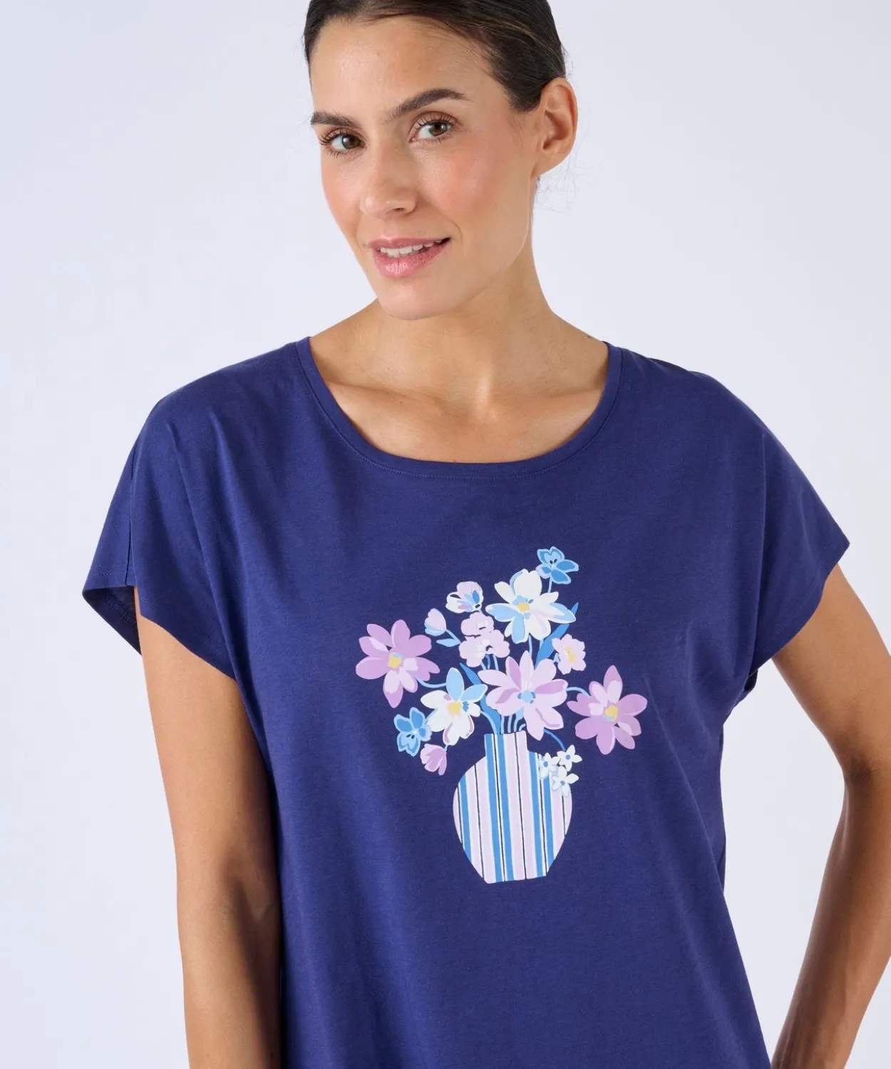 Chemise de nuit en pur coton
