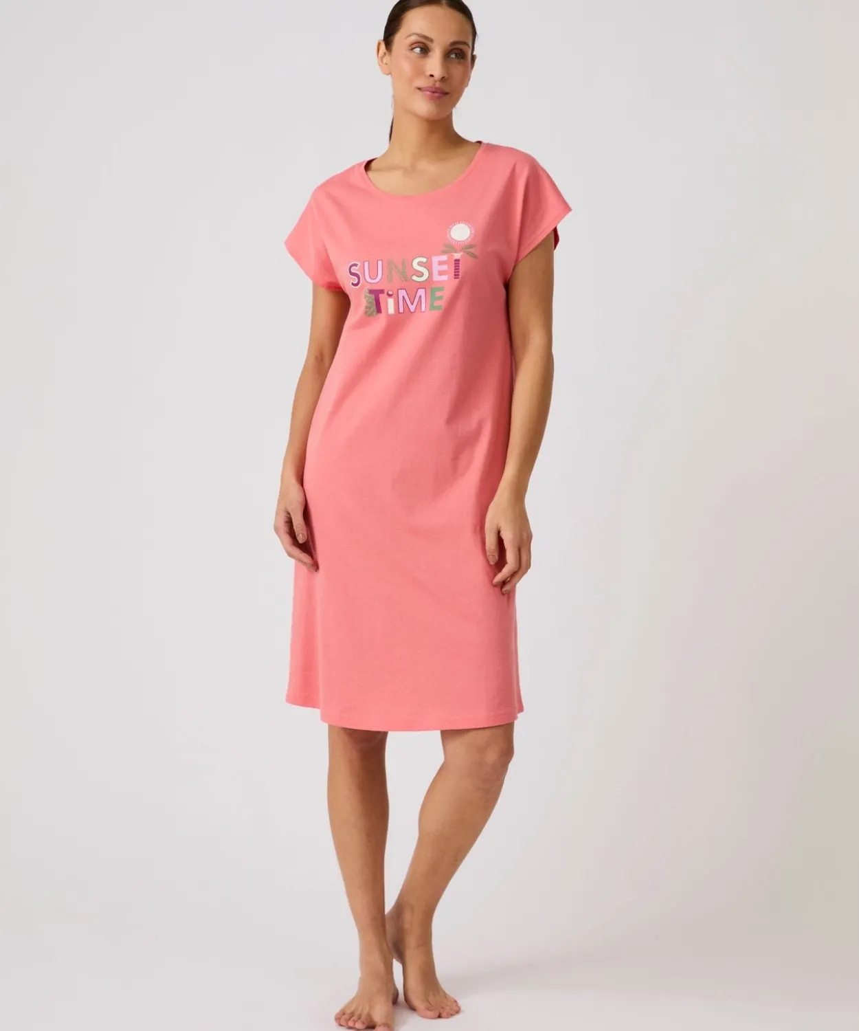 Chemise de nuit en pur coton