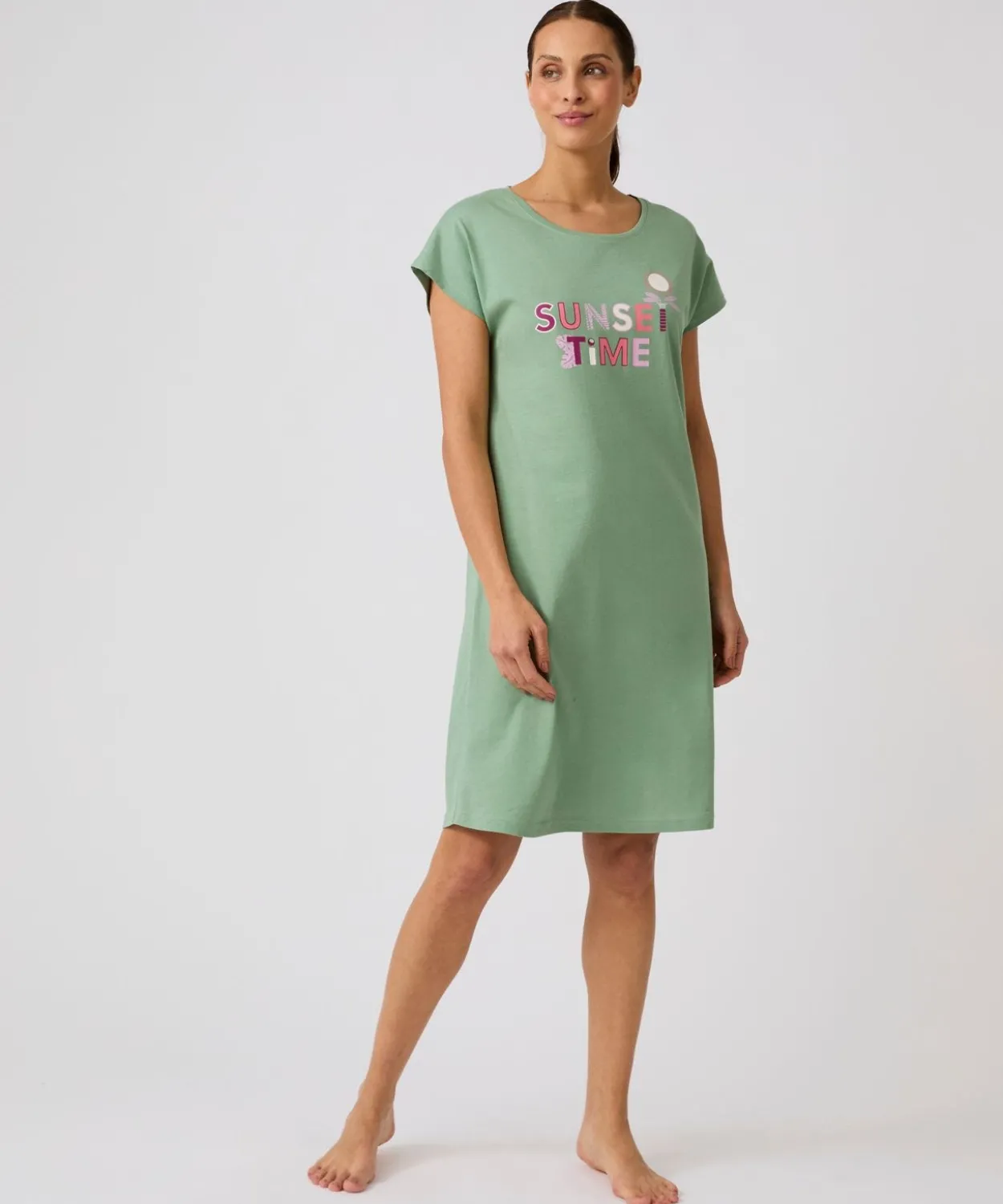 Chemise de nuit en pur coton