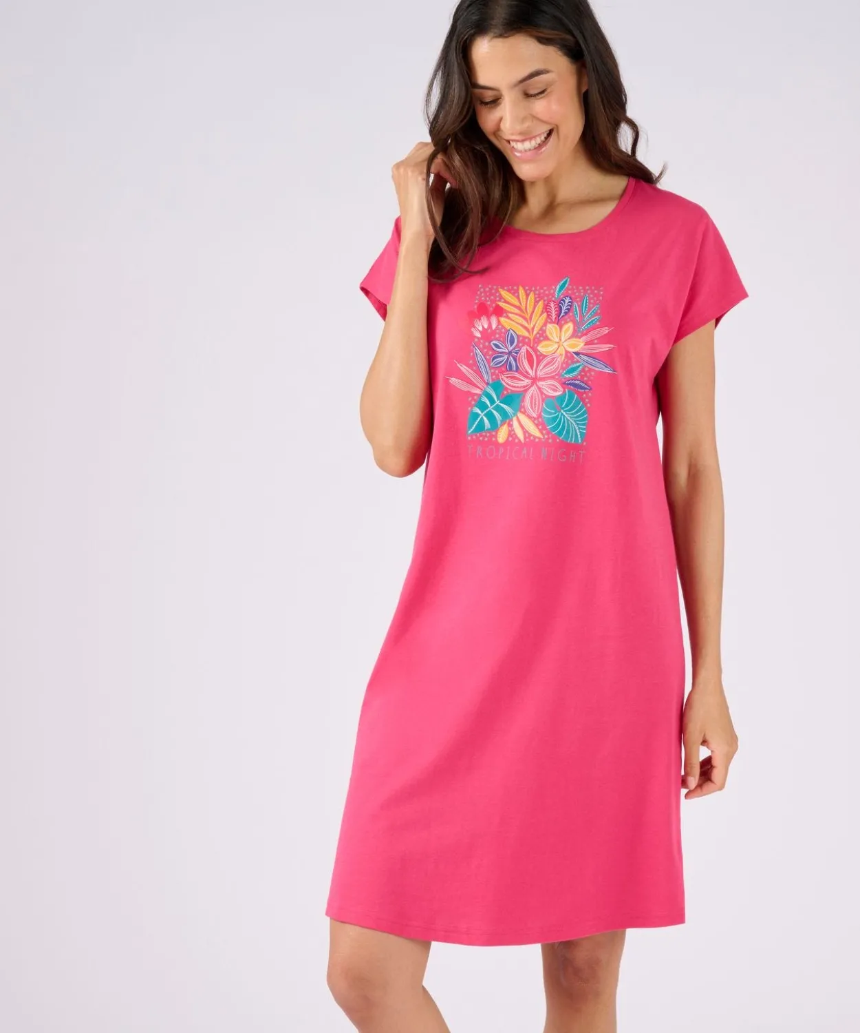 Chemise de nuit en pur coton