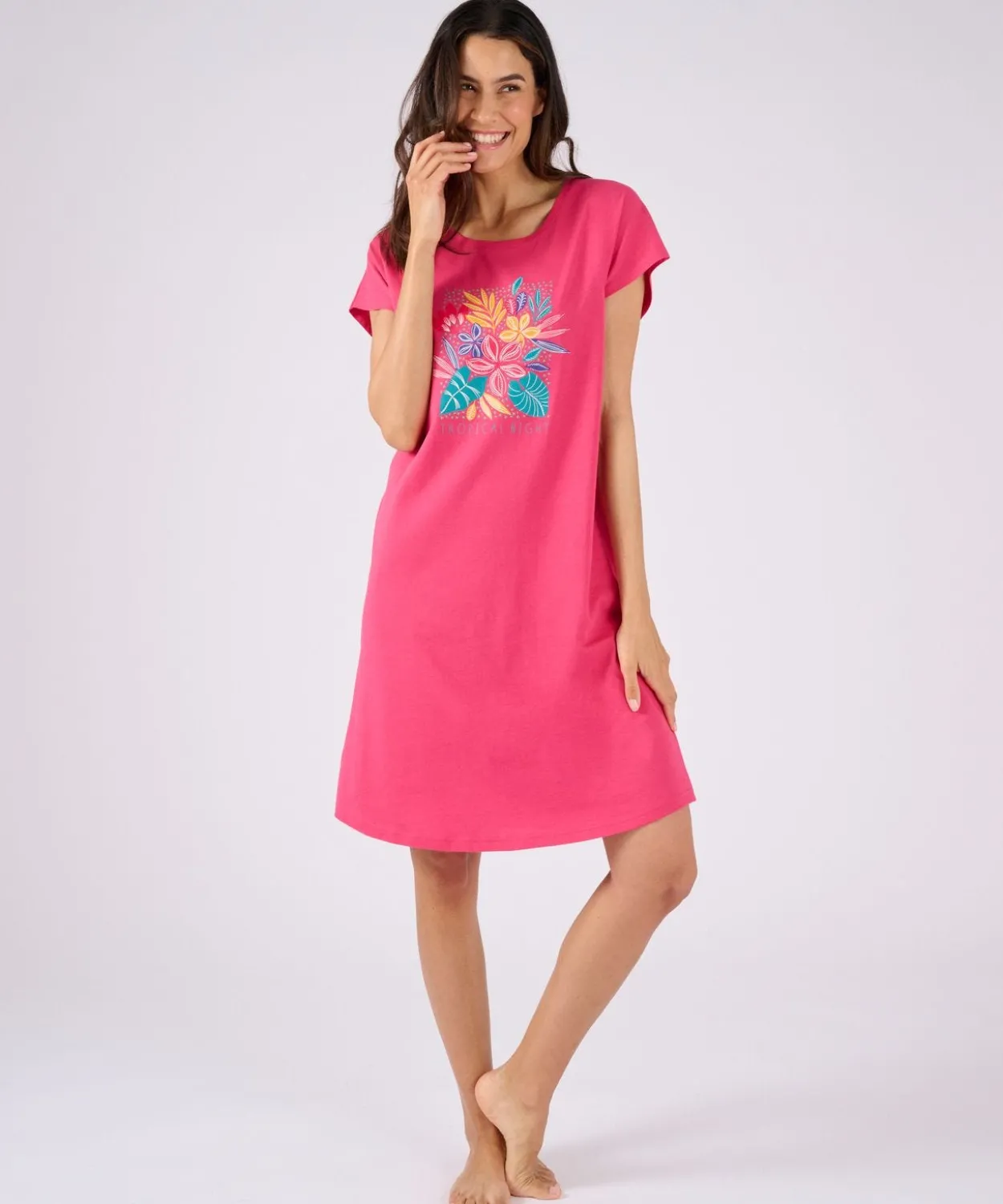 Chemise de nuit en pur coton