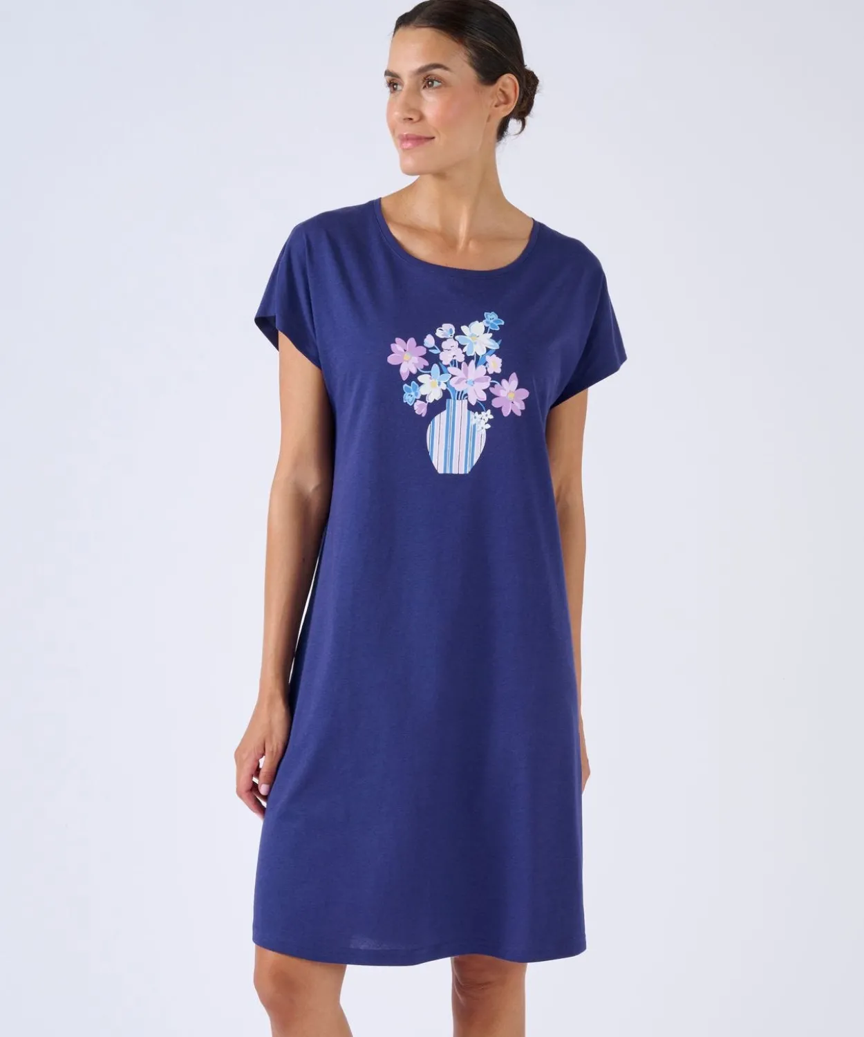 Chemise de nuit en pur coton