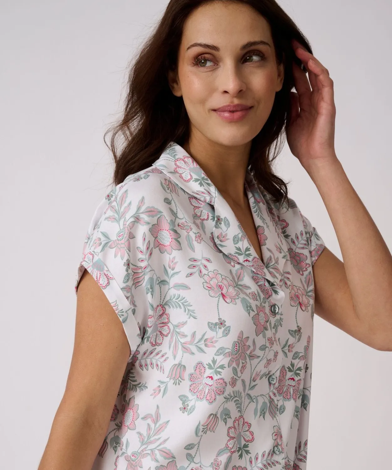 Chemise de nuit en pure viscose